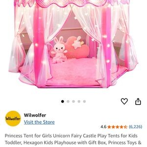 Pink Princess Tent for Girls by